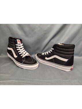 Vans Sk8-Hi Casual Sneakers Black Marshmallow Kids Size 2.5 NEW NO BOX!